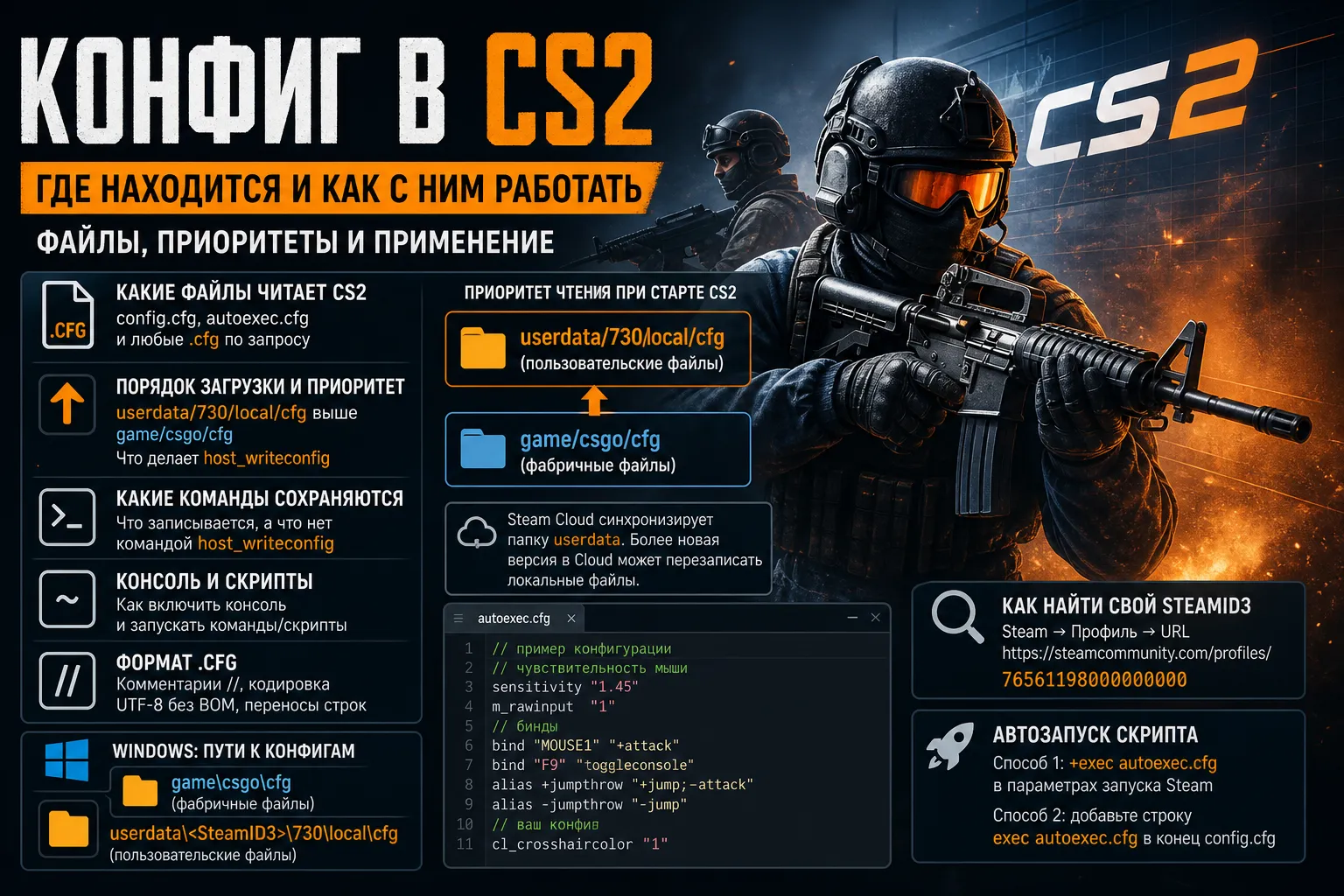 Где находится конфиг в CS2 и как с ним работать