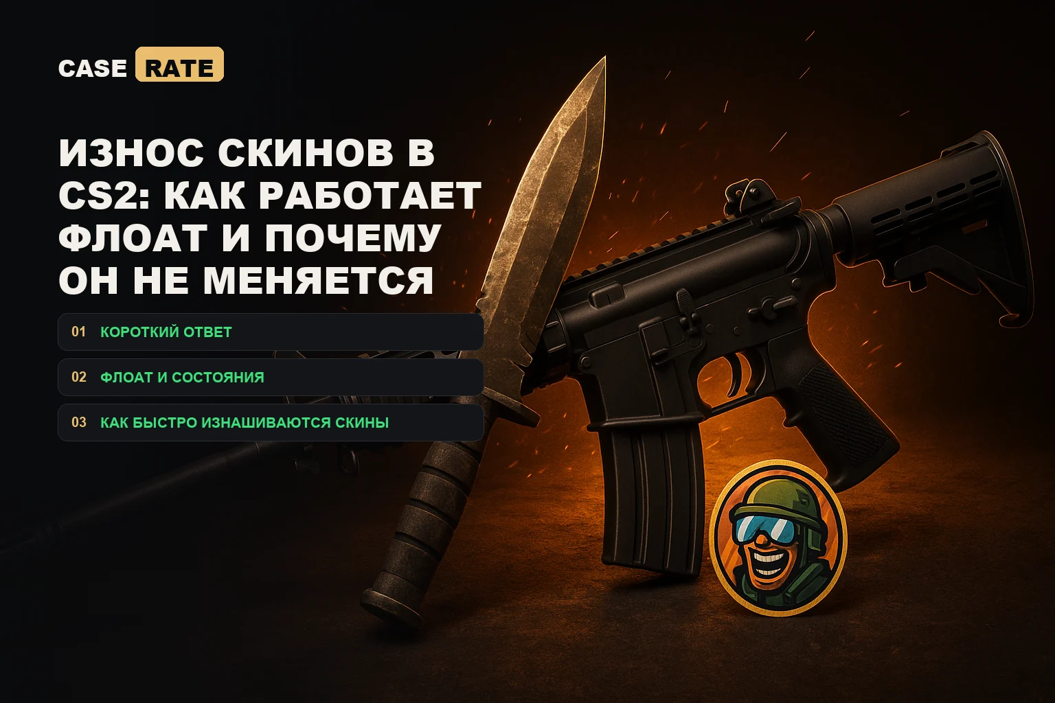 Износ скинов в CS2: как работает флоат и почему он не меняется