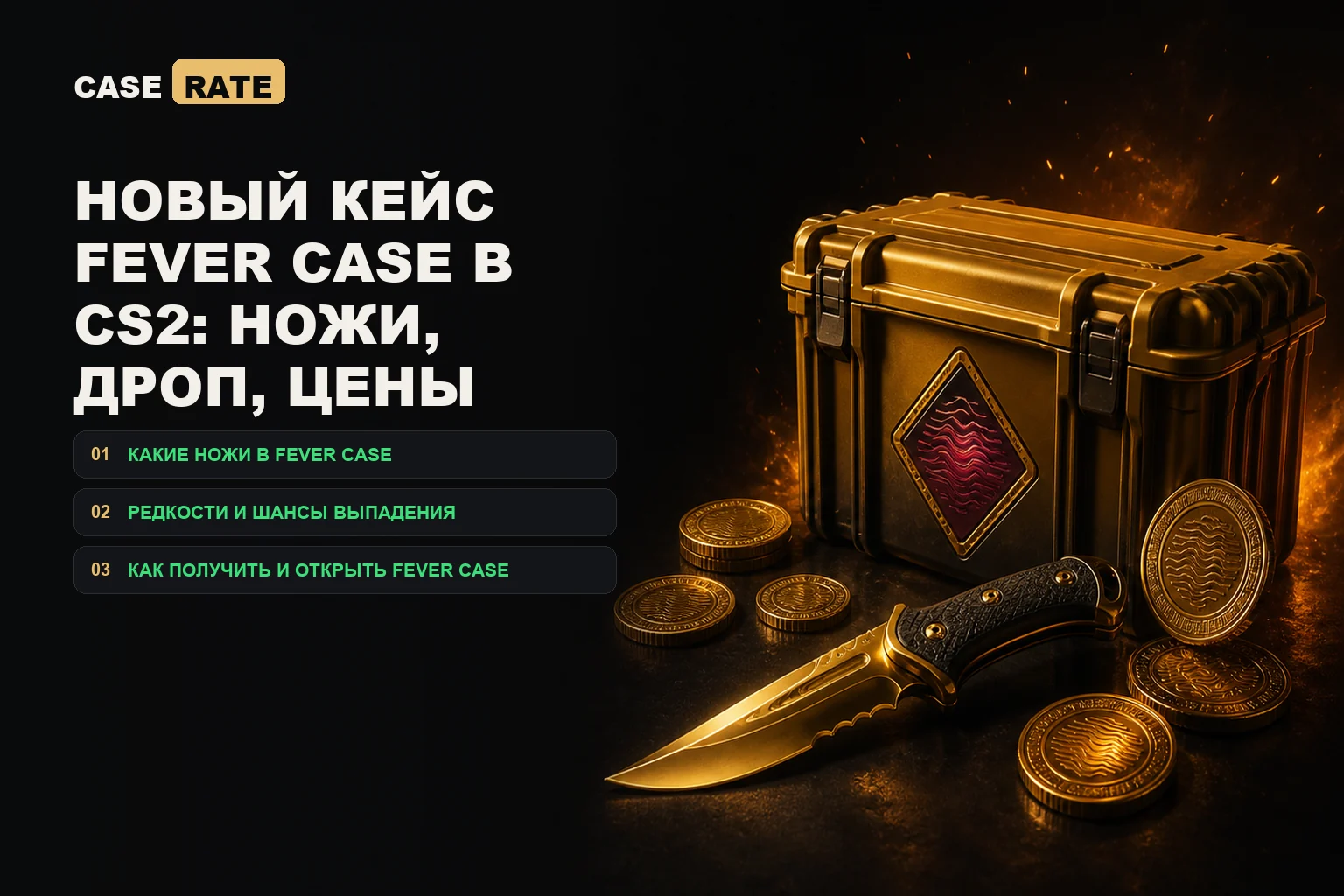 Новый кейс Fever Case в CS2: ножи, дроп, цены